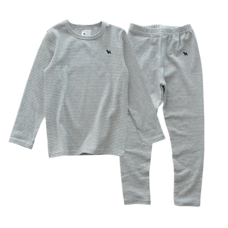 韩版儿童磨毛纯棉内衣套装秋冬男女童条纹打底居家秋衣秋裤棉毛衫,淘宝优惠券,粉丝福利购,淘宝优惠卷