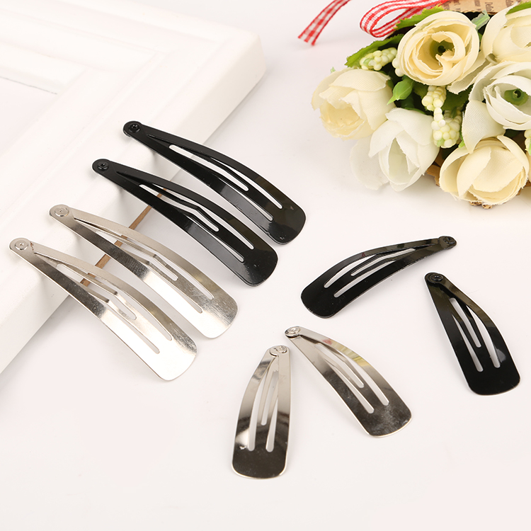 手工发夹diy材料包发箍发卡头饰品配件 一字夹子鸭嘴夹水滴夹丝带 - 图2