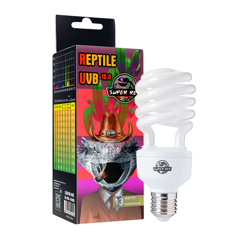 SuperRep爬虫UVB节能灯陆龟鬃狮10.0爬宠饲养箱乌龟补钙晒背灯5.0 - 图3