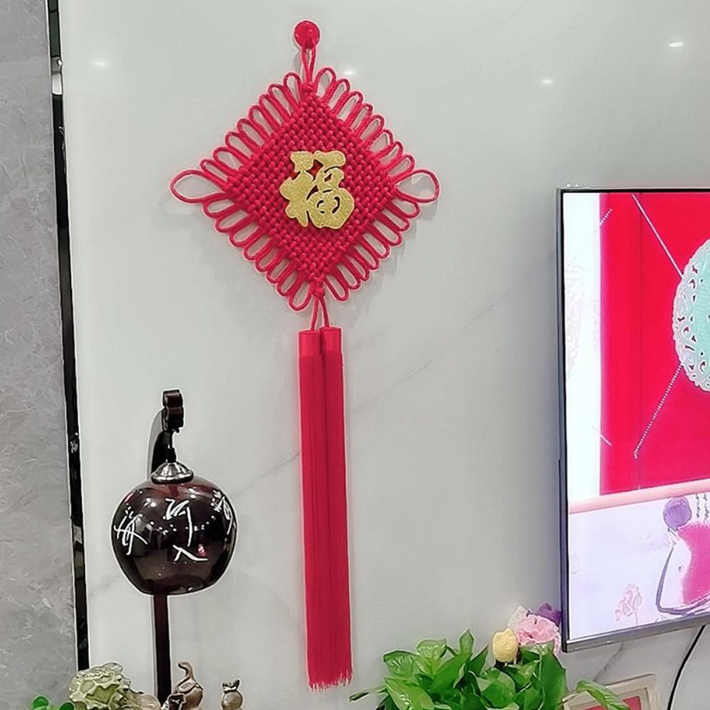 经典中国结麻花线红绳手工艺品编织客厅装饰风水店庆喜庆中国风