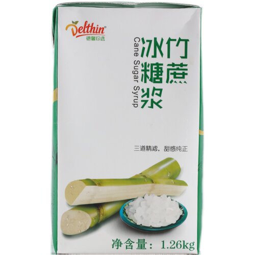 德馨竹蔗冰糖浆盒装果汁甘蔗冰糖水果茶专用果糖喜茶调味糖浆原料 - 图3