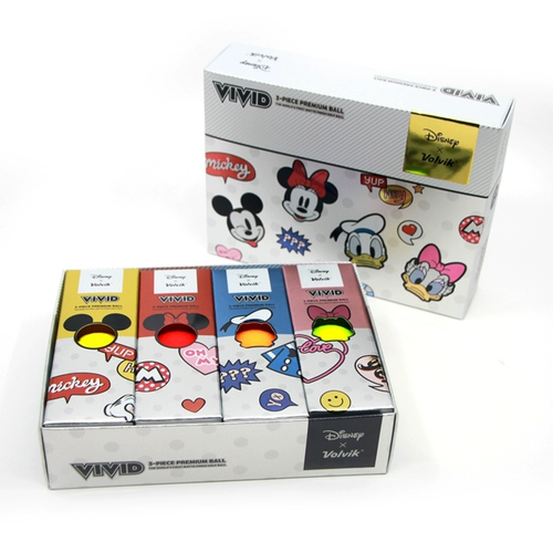 Новый продукт Volvik Vivid Golf Color Ball Matte Three -Layer Cond Ball Disney