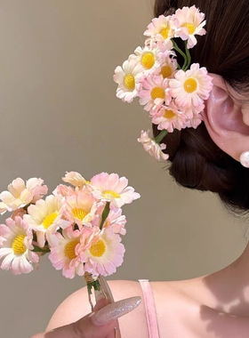 原创恋恋仲夏蓝色花朵发簪发钗