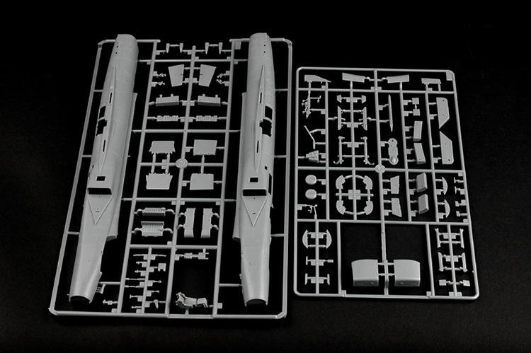 小号手拼装模型飞机航模手工制作组装1/48中国J8B歼八战斗机02845 - 图2