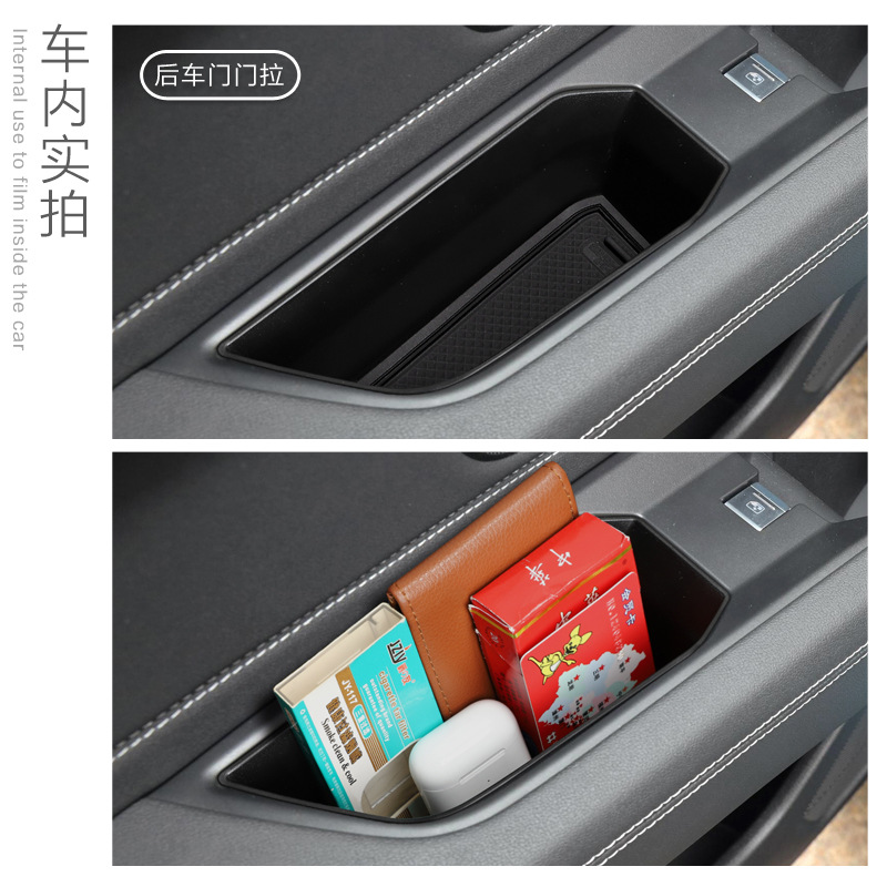 专用奥迪Q4汽车etron扶手箱储物盒Q5内饰车内改装配件装饰用品 - 图2