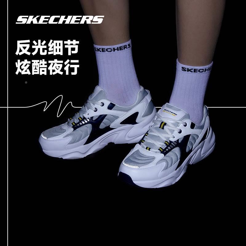 Skecher斯YBH凯奇踏浪猫鞋2023小白鞋情熊侣s老爹鞋低帮运休闲动 - 图0