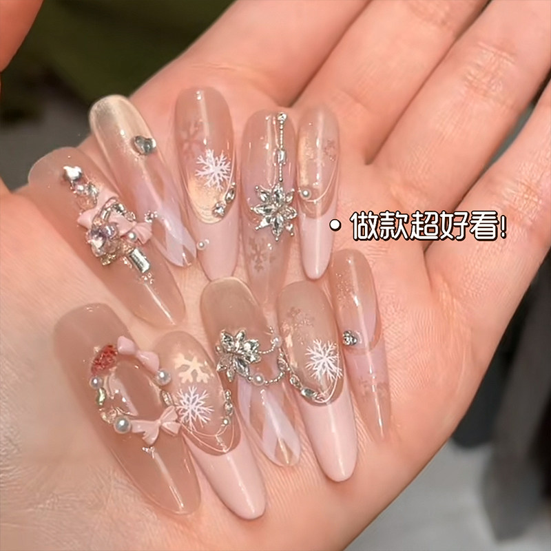 乐檬甲片35mm加长分码细狗长椭圆穿戴甲片超薄免磨美甲贴片延长甲,淘宝优惠券,粉丝福利购,淘宝优惠卷