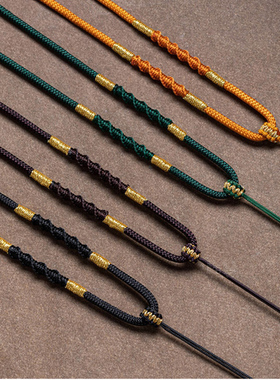 佛牌绳项链挂链手工编金丝毛衣链挂件配饰长款装饰百搭简约民族风