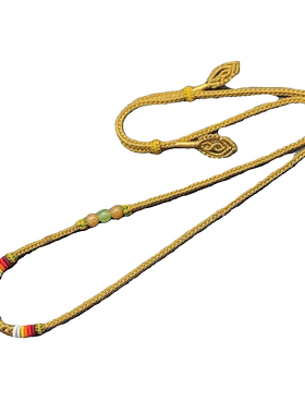 佛牌绳手工编织八股项链金玉吊坠配链绳子毛衣链长款