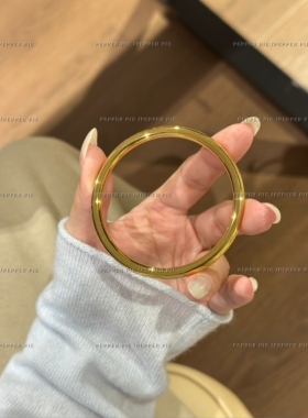 辣椒派 洗澡免摘钛钢精工新中式百福镯子女 万事顺遂纳福镯本命年