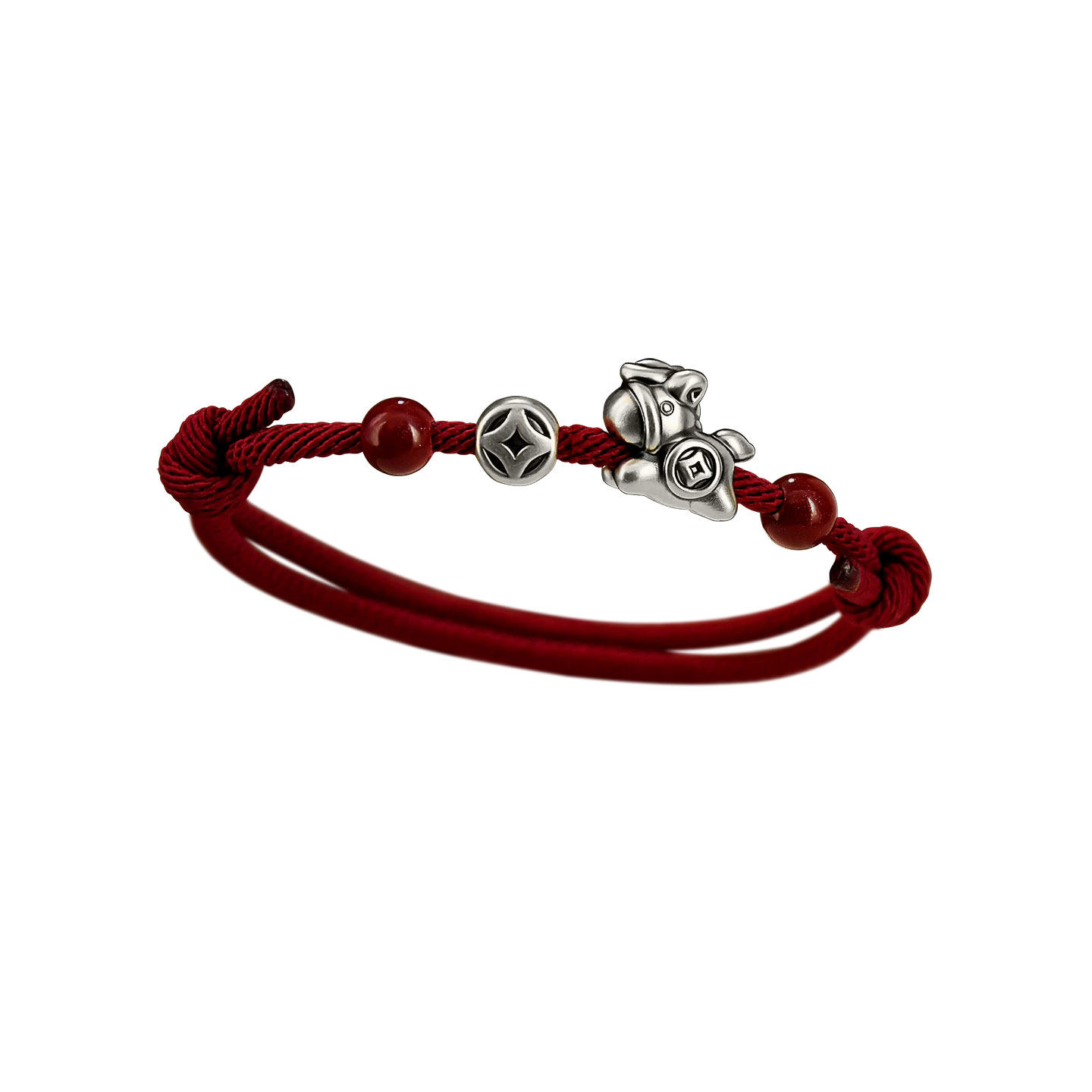 纯银999马上有钱手链国红绳转运珠福字生肖马手饰本命年男女礼物,淘宝优惠券,粉丝福利购,淘宝优惠卷