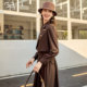 Gubang fake two-piece dress for women 2025 autumn new style