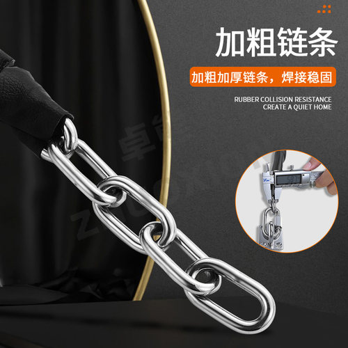 玻璃门防倒链不锈钢304商场酒店大门防倒塌锁扣钢化玻璃门防脱链 - 图1