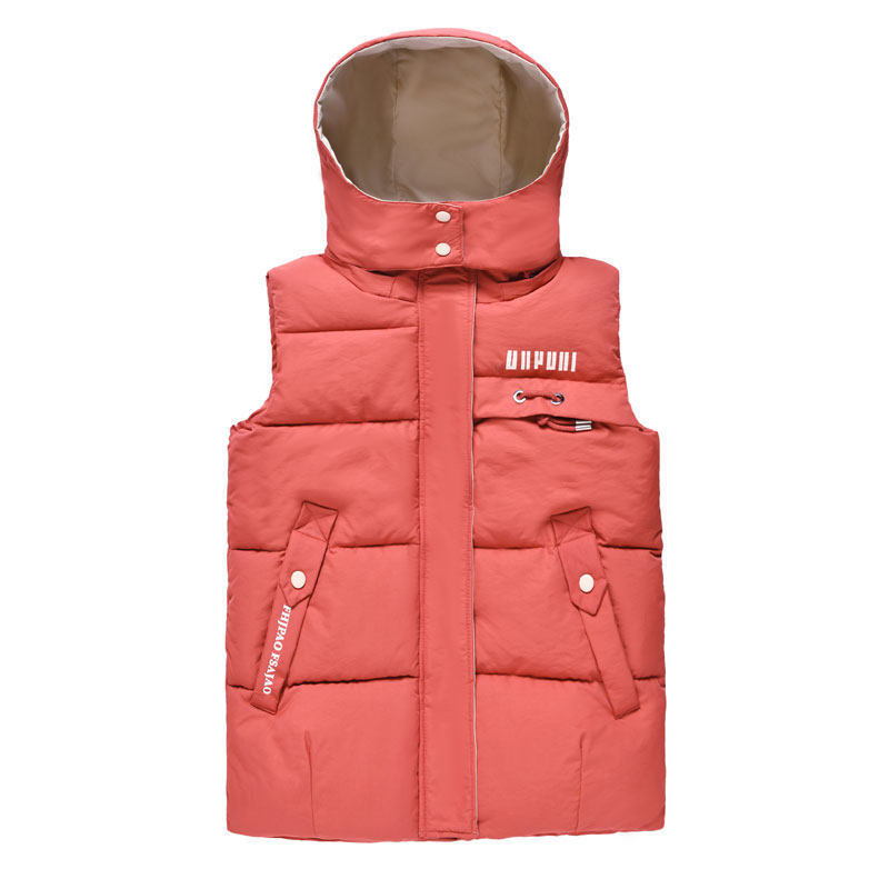 2025秋冬新款羽绒棉马甲女短款韩版可拆卸帽坎肩百搭马夹背心外套,淘宝优惠券,粉丝福利购,淘宝优惠卷