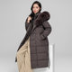 New winter hooded cotton coat mid-length knee-length cotton coat