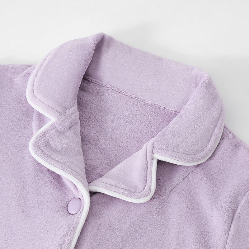 米筱米儿童秋冬海岛绒加厚保暖A类长袖睡衣套女童可爱小猫家居服,淘宝优惠券,粉丝福利购,淘宝优惠卷