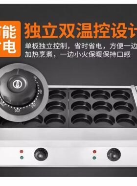 亿笑臣鸡蛋汉堡机商用摆摊 电热燃气可选 车轮饼红豆饼机蛋肉堡炉