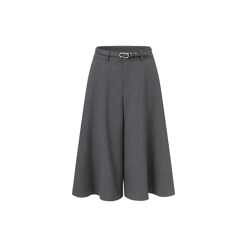 【商场同款】OBEG欧碧倩2026春季格雷灰松弛感大阔腿裙裤10521029,淘宝优惠券,粉丝福利购,淘宝优惠卷