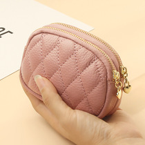 Fashion Hand Grab Zipped Small Wallet Woman Genuine Leather Texture Mini Small Bag Containing Key Bag Capal Coin Zero Wallet