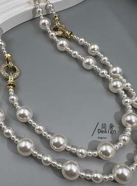新款珍珠项链女轻奢高级