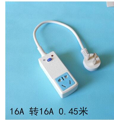 漏电保护转换3插头10A转16A家用空调热水龙头器带防漏电开关插座-图1