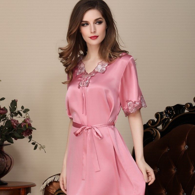 冰丝夏季性感仿真丝绸女睡衣 姬斯德妮睡衣/家居服套装