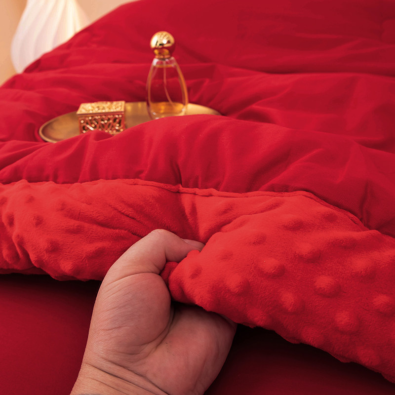 恒源祥全棉豆豆婚庆被子被芯加厚保暖春秋被冬被喜庆结婚陪嫁喜被,淘宝优惠券,粉丝福利购,淘宝优惠卷