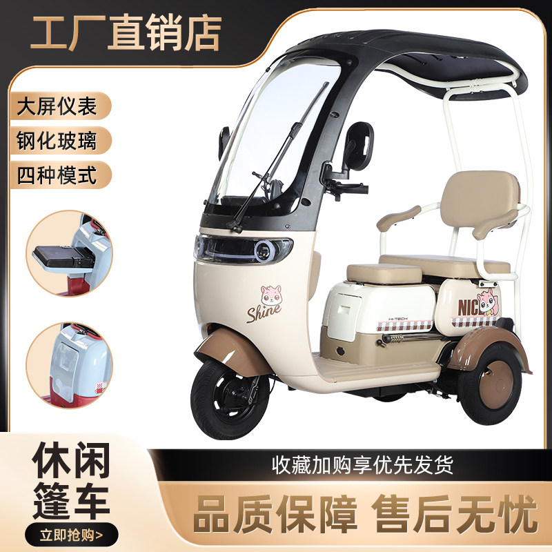 New electric tricycle household small elderly people's scooter women's mountain climbing battery tricycle