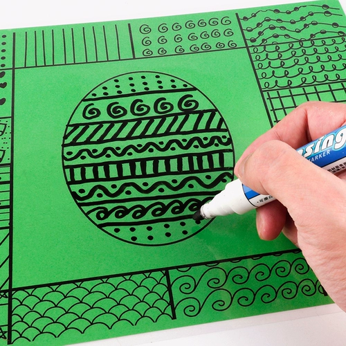 Детский сад арт -район живопись Материалы творческие картины Случайная линия рисования A4 можно использовать повторно для использования игроков