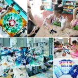 Детский комплект, пигментированный краситель, шарф, школьная ткань для школьников, художественный набор материалов ручной работы, «сделай сам»