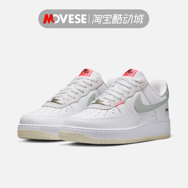 Nike耐克男鞋Air Force 1空军一号白灰低帮休闲板鞋 FB1853-111-图1