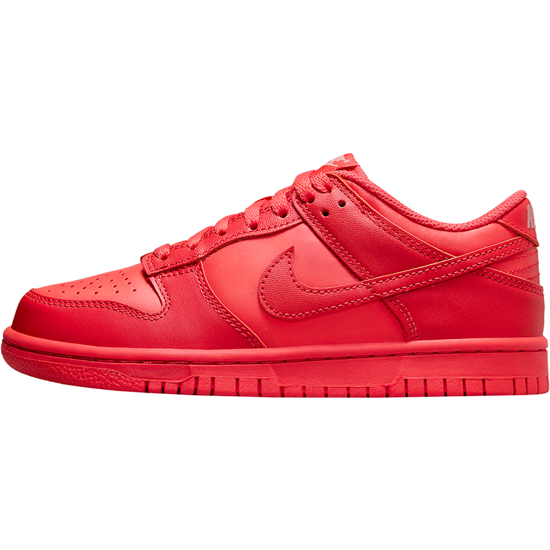 Nike耐克Dunk Low GS红色 防滑耐磨 女子低帮休闲板鞋DH9765-601 - 图3