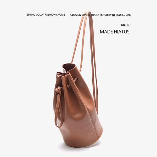 Небольшой дизайнерский мягкий рюкзак для отдыха, сумка через плечо, картхолдер, Южная Корея, на шнурках