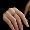 Natural freshwater Keshi bead ring for women, colorful tourmaline, special-shaped fashion pearl elastic band
