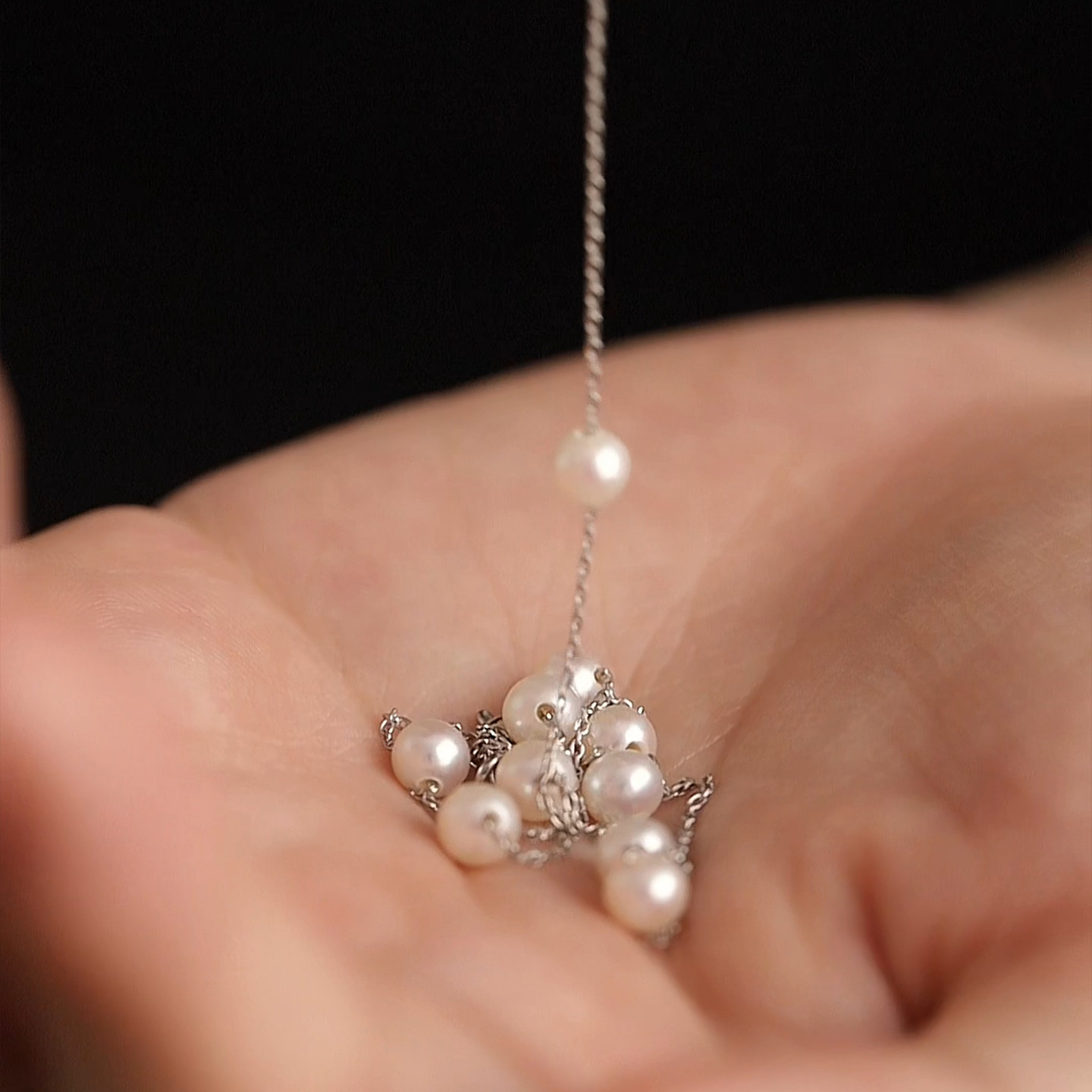 【霜珀】天然淡水珍珠手链女款 满天星时尚轻奢精致双圈手串手饰,淘宝优惠券,粉丝福利购,淘宝优惠卷