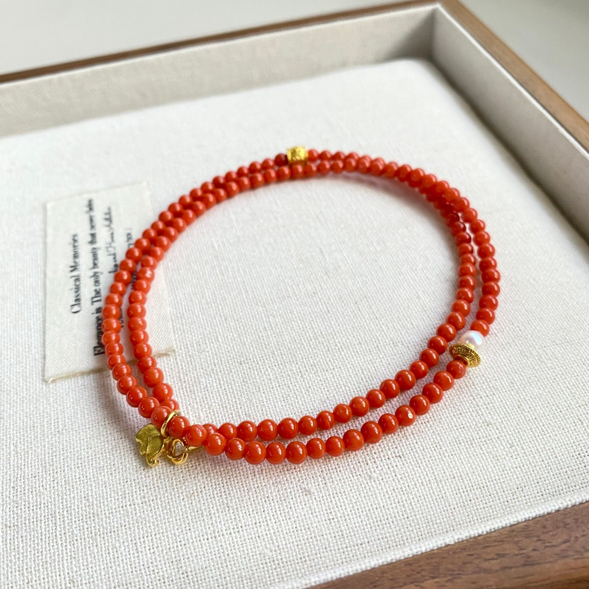 【炽阳】天然淡水珍珠项链女款国风南红气质复古风高级感满串颈链,淘宝优惠券,粉丝福利购,淘宝优惠卷