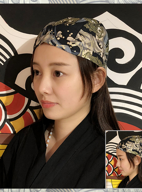 日式包头拉面帽子男女包邮头巾帽