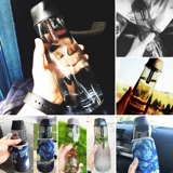 Пластиковая портативная вместительная и большая спортивная чайная чашка для спортзала, защита при падении