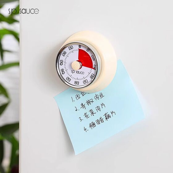 Mechanical timer visual time management alarm clock