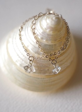 手链纯银原石设计闪灵钻女