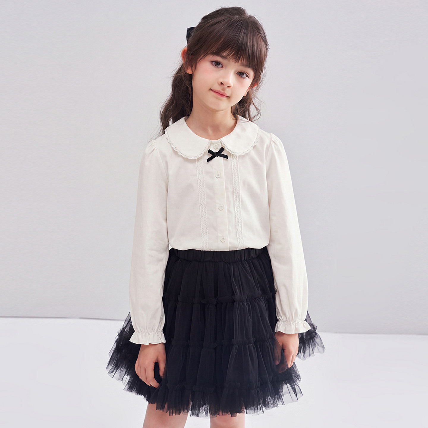 Disha official flagship store girls' long-sleeved shirt