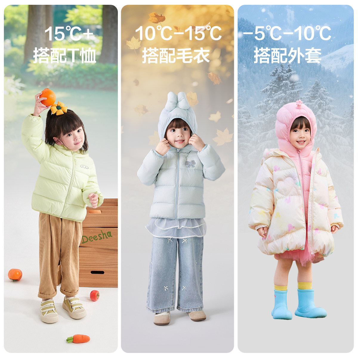 笛莎官方童装女童羽绒服冬季新款女孩宝宝幼儿童洋气三防轻薄外套,淘宝优惠券,粉丝福利购,淘宝优惠卷