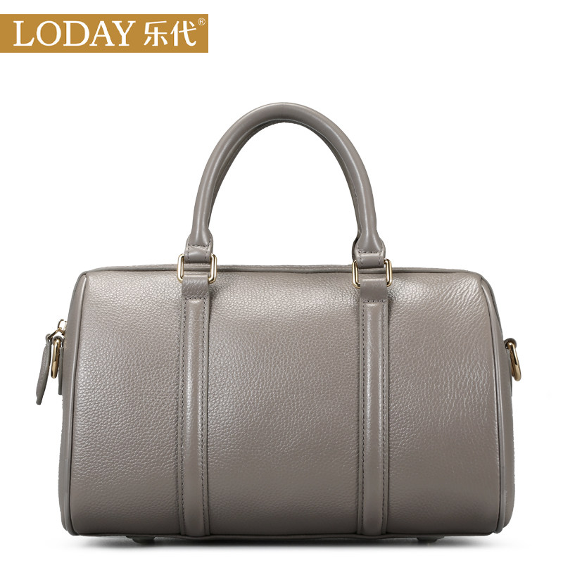 乐代2020春新款潮真皮百搭波士顿包 乐代友美女士包袋