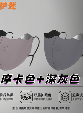 佐伊莲保暖口罩女秋冬防寒高颜值立体加高护眼角户外骑行防风面罩