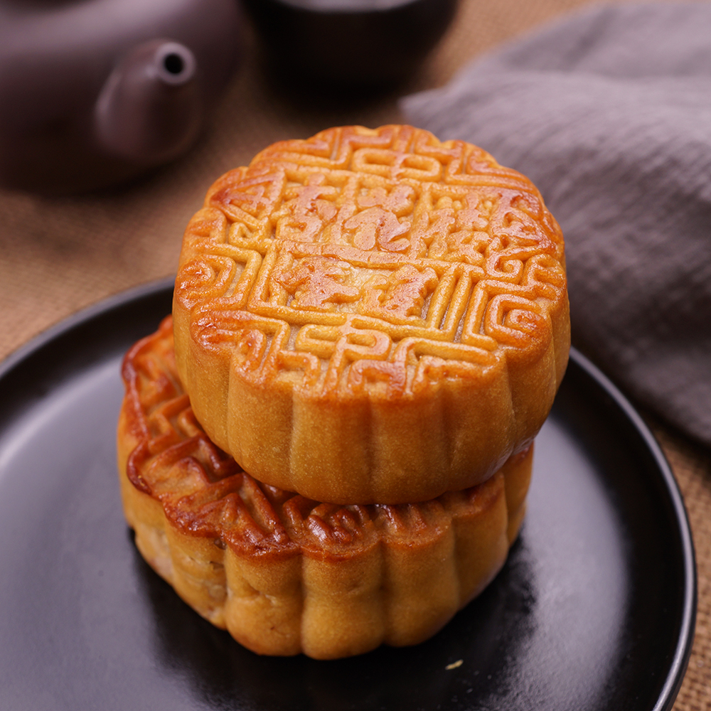 杏花楼蛋黄莲蓉月饼100g*5个中秋送礼广式糕点单位团购独立包装