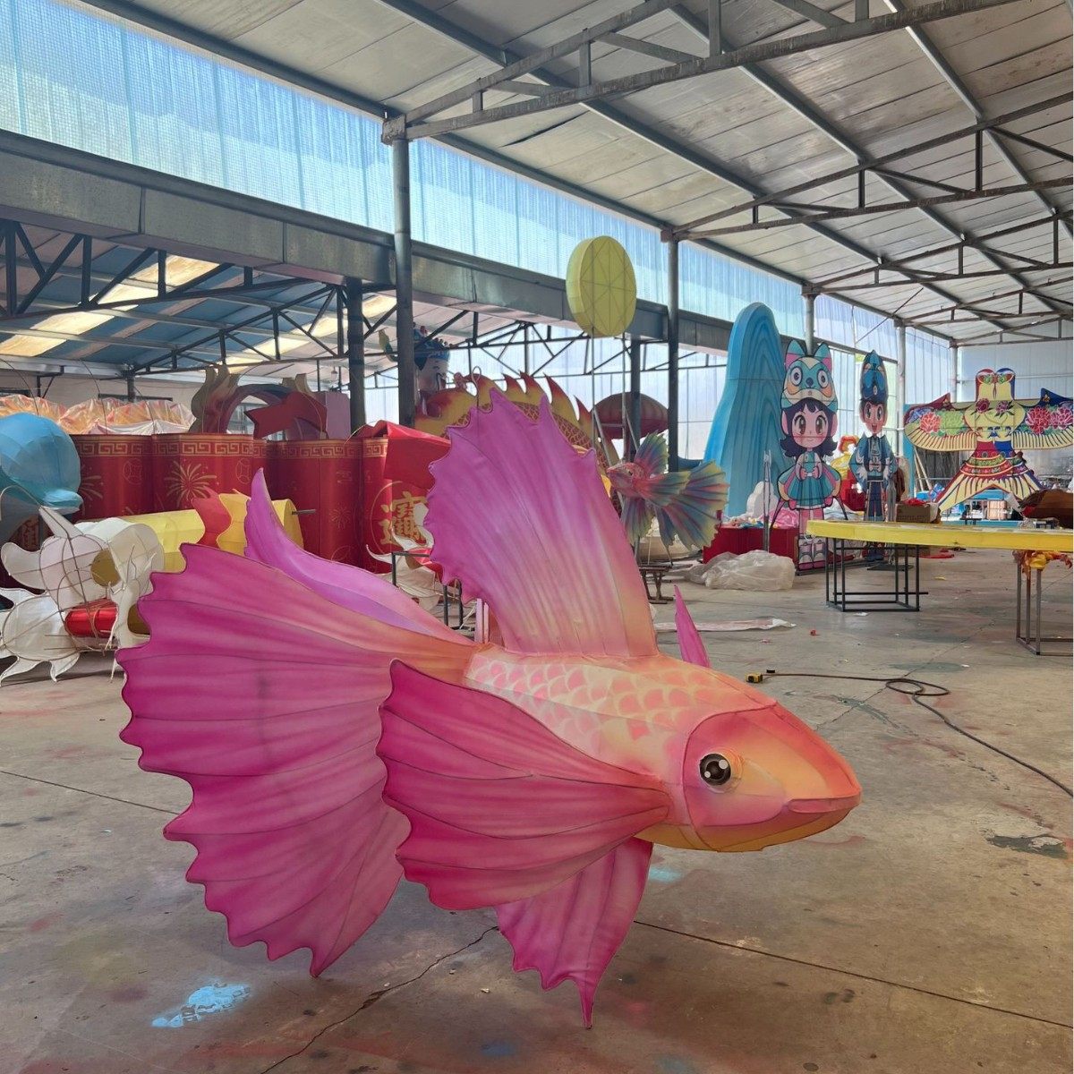 LED发光锦鲤鱼形花灯餐厅酒吧装饰气氛道具中国风灯笼,淘宝优惠券,粉丝福利购,淘宝优惠卷