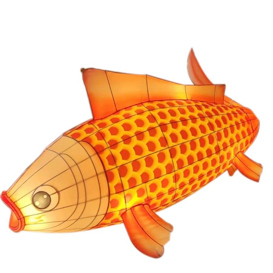 LED发光锦鲤鱼形花灯餐厅酒吧装饰气氛道具中国风灯笼,淘宝优惠券,粉丝福利购,淘宝优惠卷