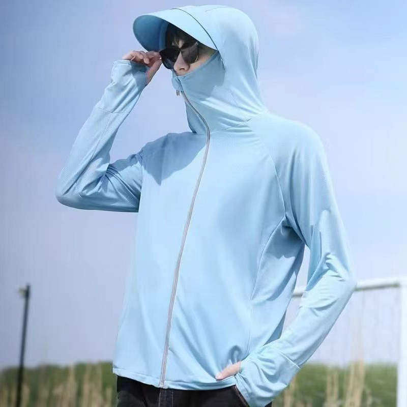 300斤大码防晒衣男夏季连帽遮脸防紫外线防晒服透气户外透气外套,淘宝优惠券,粉丝福利购,淘宝优惠卷