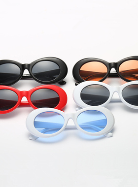 复古蹦迪嘻哈男女造型墨镜布