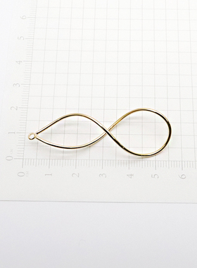 螺旋线型挂坠吊饰日本贵和kiwa饰品耳饰项链配件DIY铜镀金色